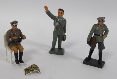 Lot 369 - Three Composition Figures depicting Rommel,...